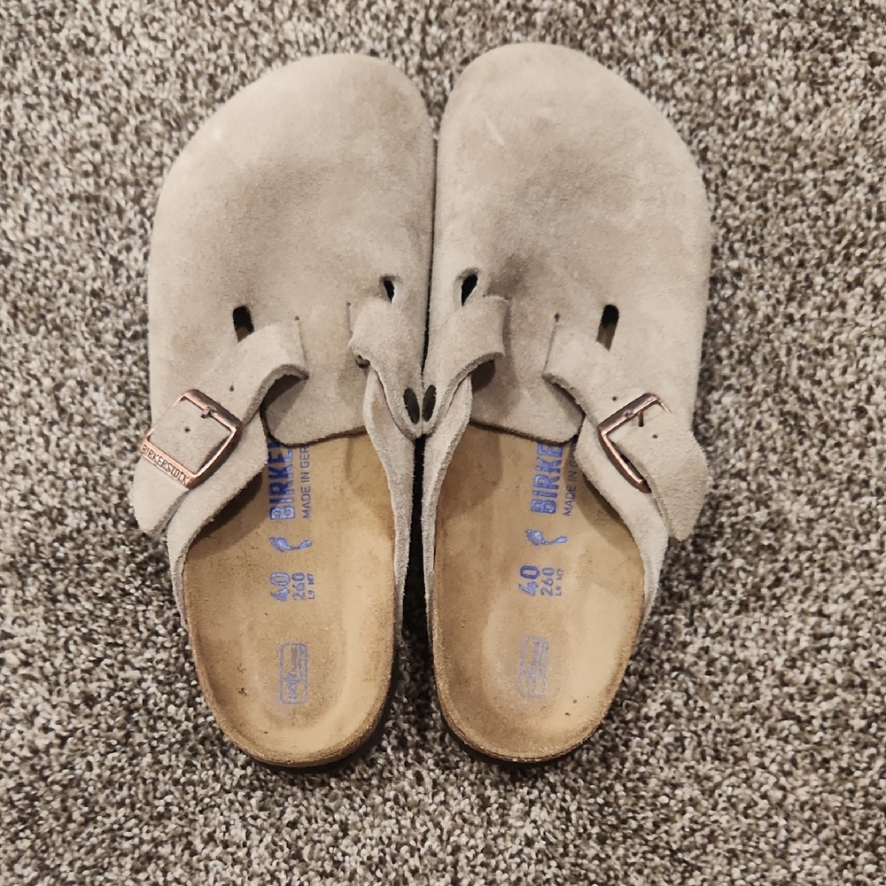 Birkenstock Taupe Color Suede Sandals